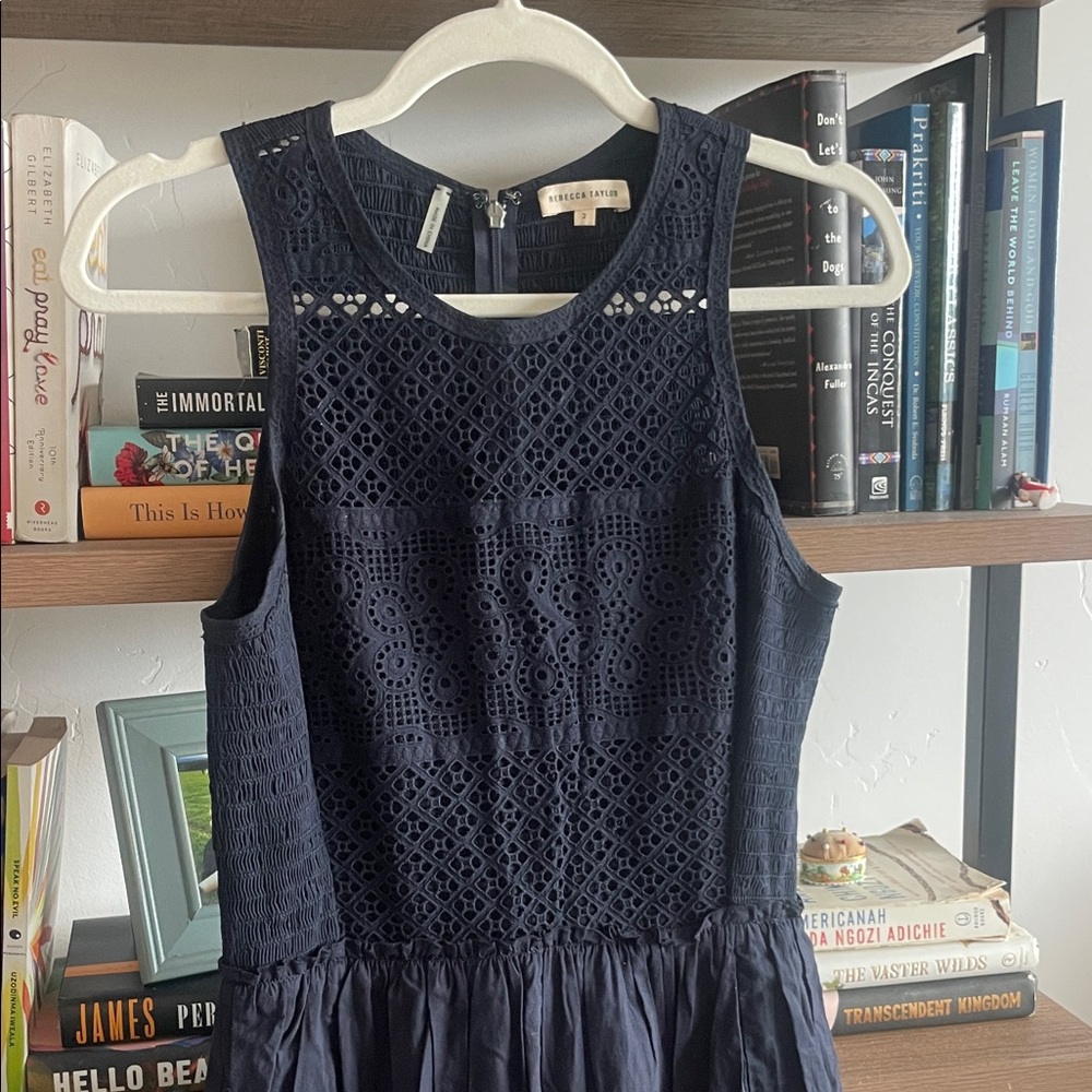Rebecca Taylor Midnight Lace Dress
